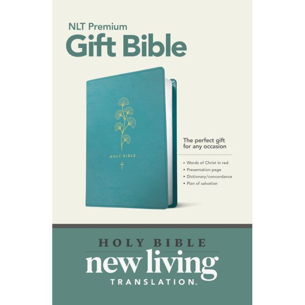 Premium Gift Bible NLT (Red Letter, Leatherlike, Teal) -- New Living Translation